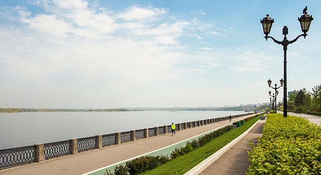 Embankment near Samara Polytech